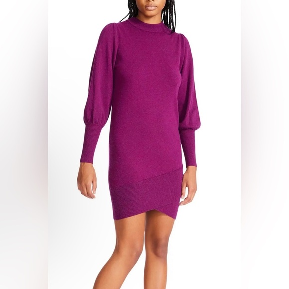 Betsey Johnson Burgundy Mini Dress - Picture 2 of 11